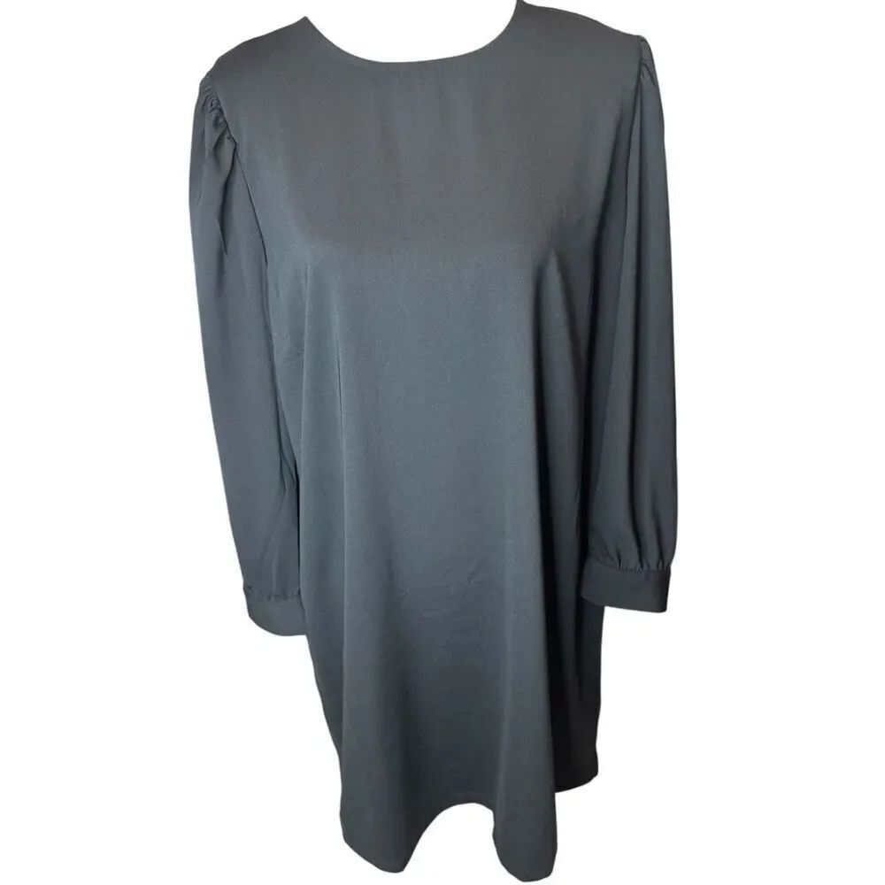 Old Navy Women's Long Sleeve Shirt Tunic Dress Little Black Dress Sz XL Capsule